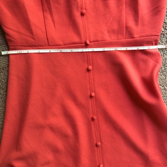 SOLD: Mine Pink Scalloped Neck Mini Short Dress - L - Picture 4 of 9